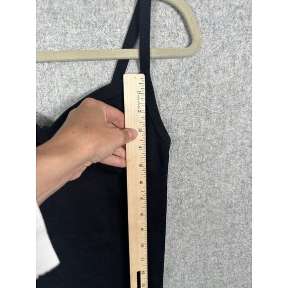 Vintage Bebe Tank Top Cami Grunge M/L Y2K Black Sweetheart Stretch Sexy Womens - Picture 6 of 11